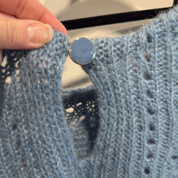 Isaac Jumper Blue Medium Mohair Merino - Picture 9 of 11